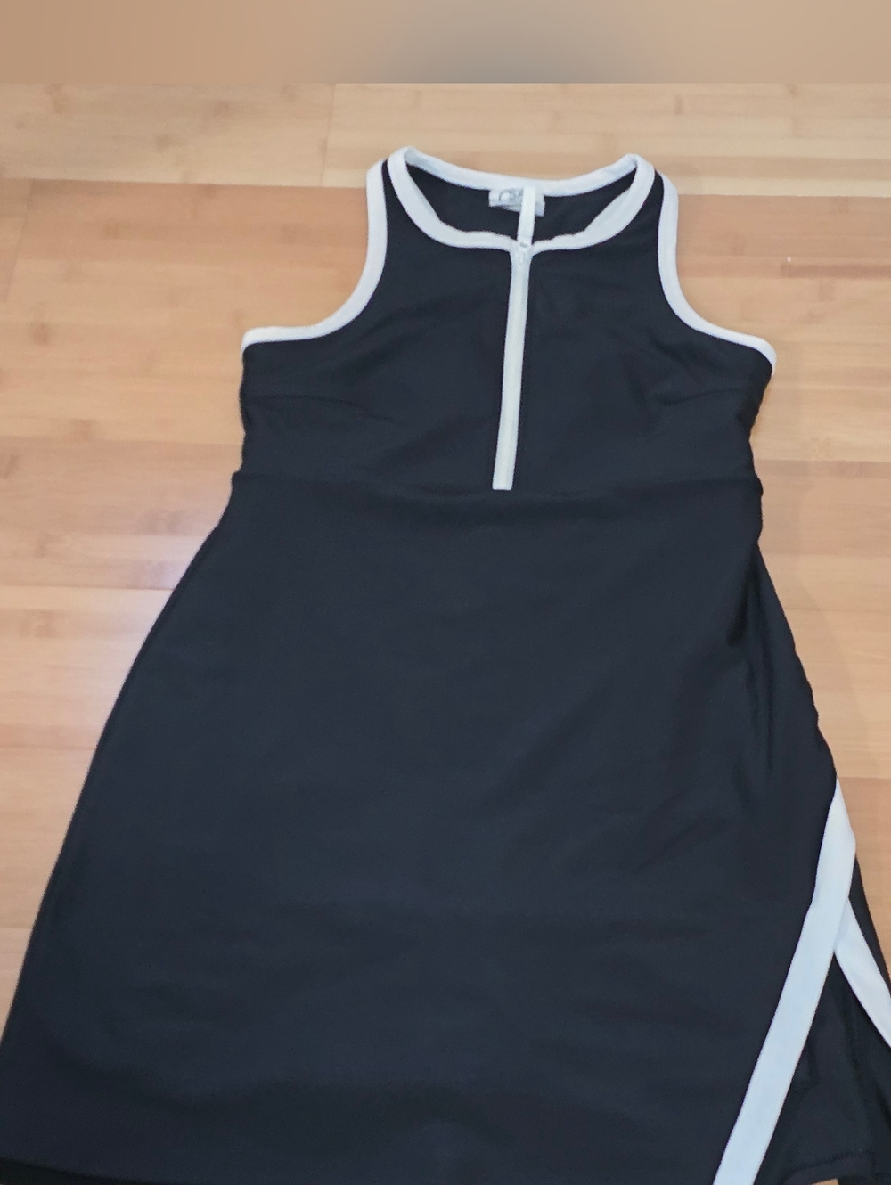 SAGE Ladies' Lined Stretch Active Dress with Built In Shorts Black Size Medium